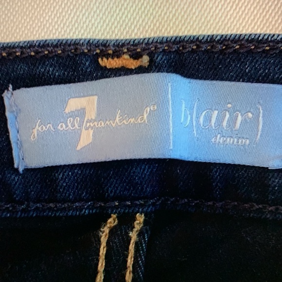 7 For All Mankind Blue Premium Denim Jeans. The Ankle Skinny, size 25 - Picture 6 of 15